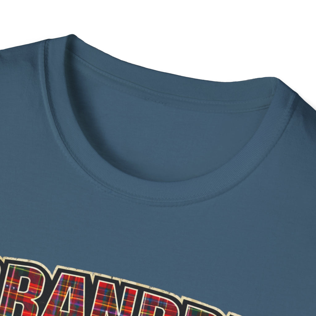 Grandpa EST. 2026 T-Shirt — New Grandpa Plaid Announcement Tee
