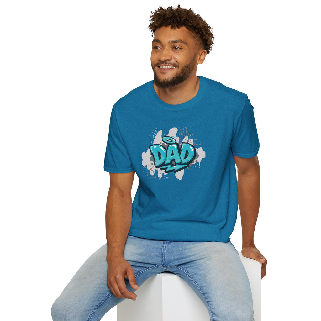 Dad Blue Graffiti T-Shirt