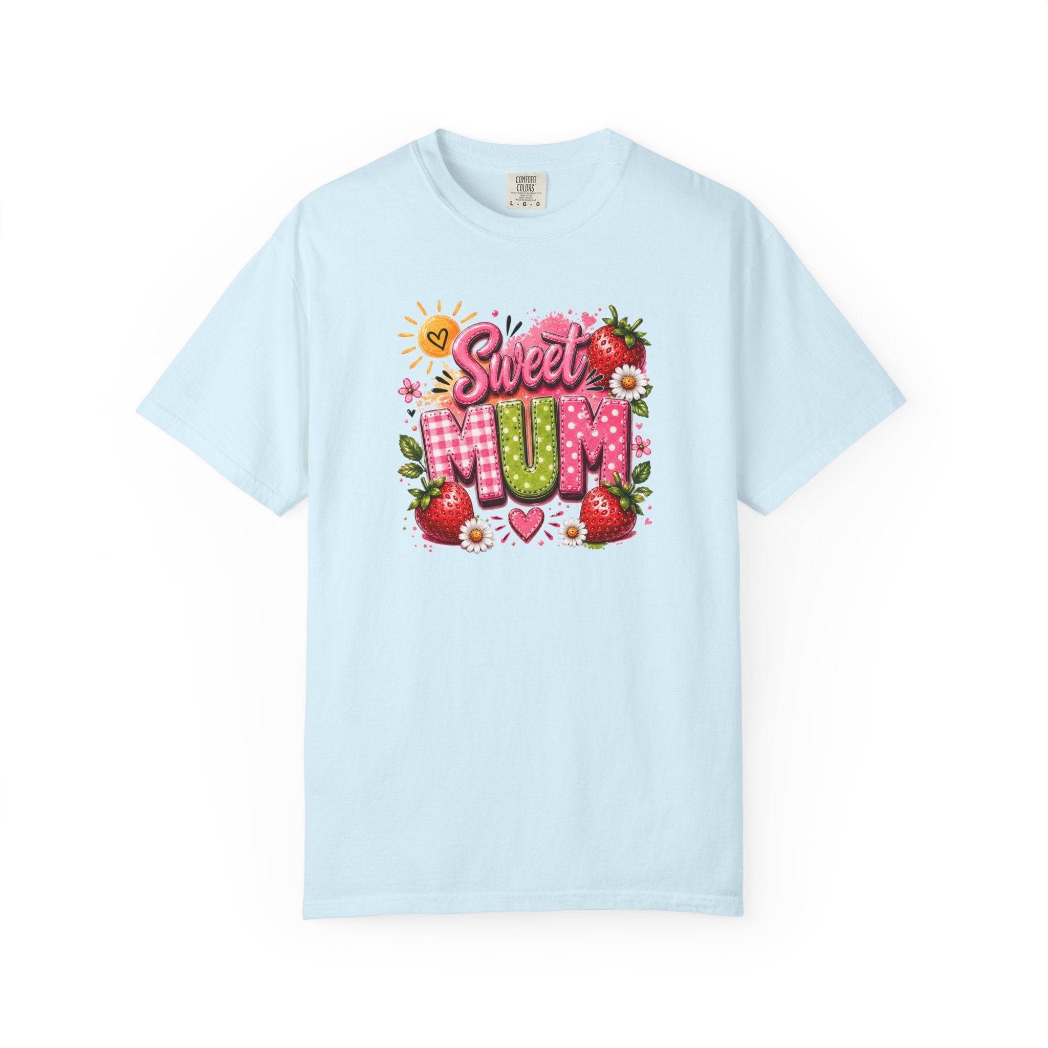 Sweet Mum T-Shirt — Floral Strawberry Mother's Day Tee