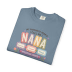 Nana T-Shirt — "My Favourite People Call Me Nana" Floral Grandma Gift Tee