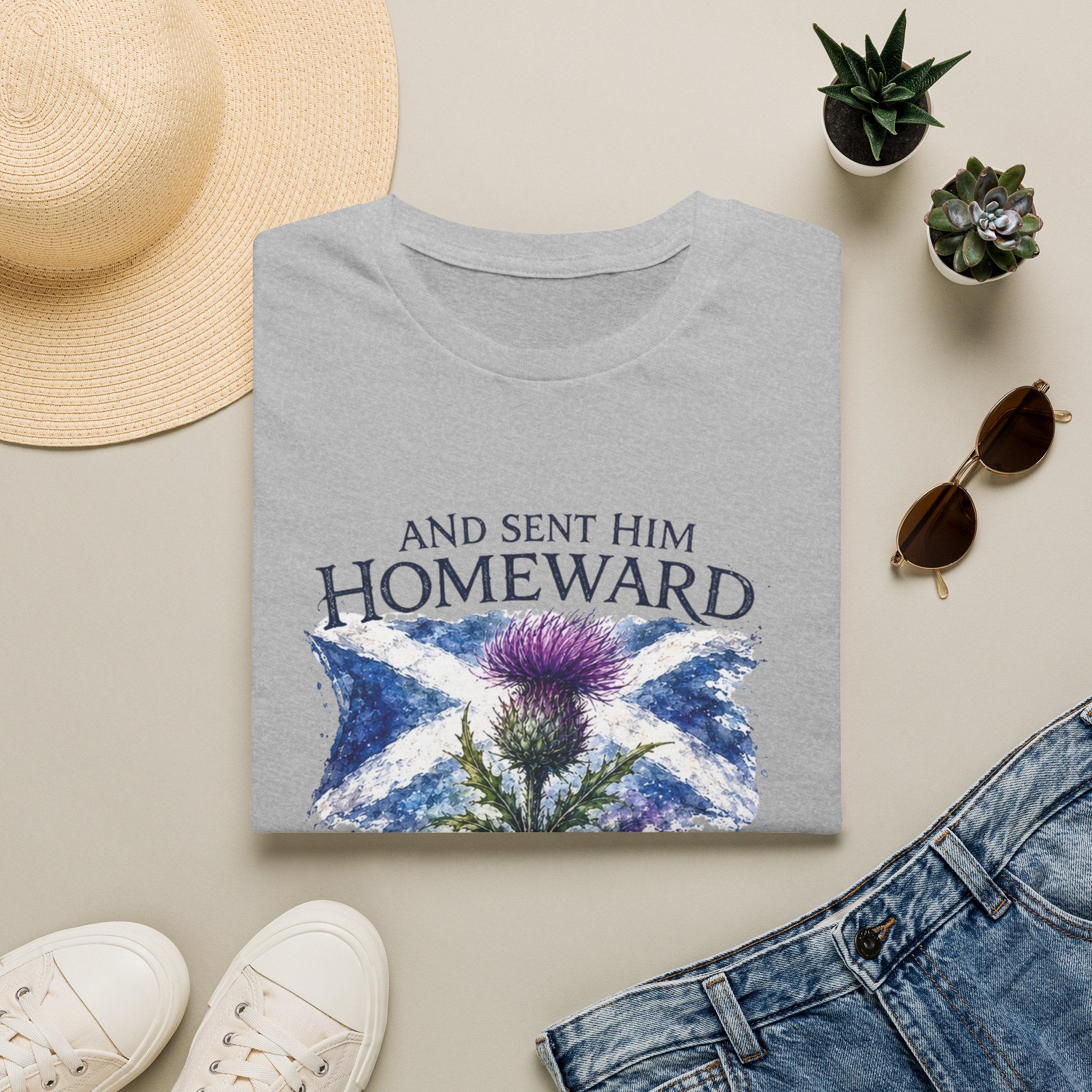 And Sent Him Homeward Scotland Flag Tee