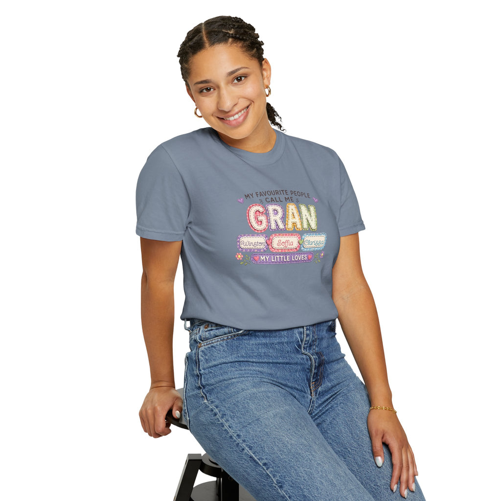 Gran Grandma T-Shirt – "My Favourite People Call Me Gran" Floral Gift Tee