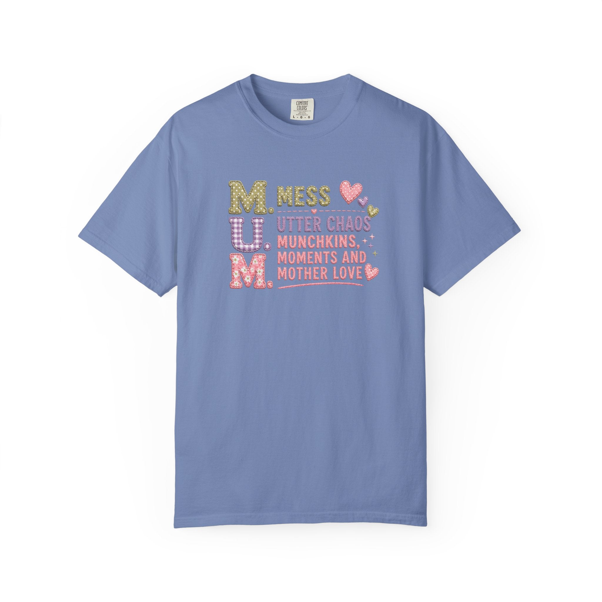 M.U.M. Mom Acronym Graphic Tee — Mess, Utter Chaos, Munchkins & Mother Love T-Shirt