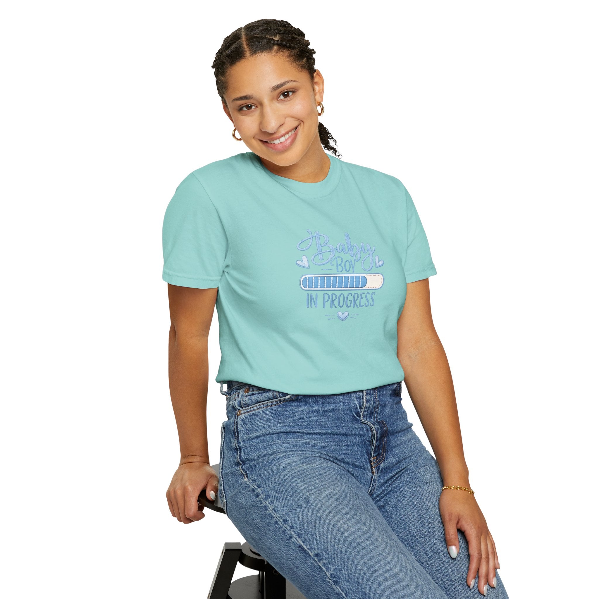 Baby Boy In Progress T-Shirt — Pregnancy Announcement Tee