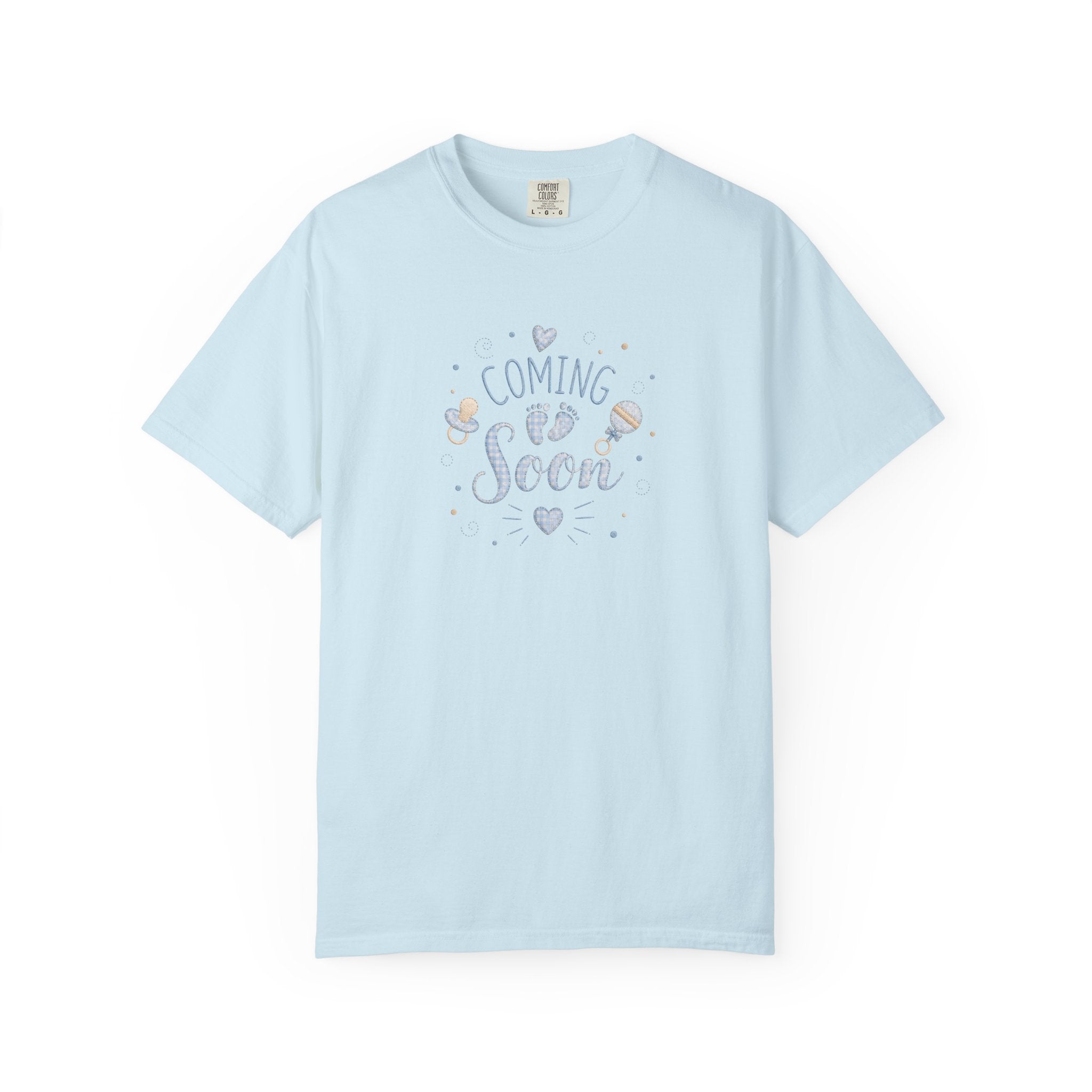 Coming Soon Baby T-Shirt — Gender Reveal Pregnancy Announcement Tee