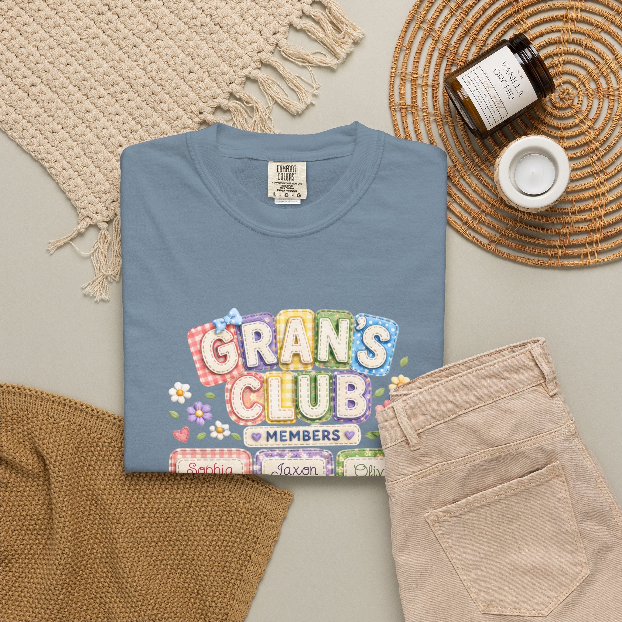 Grans Club T-Shirt – Personalized ‘Grans Club’ Family Names Tee