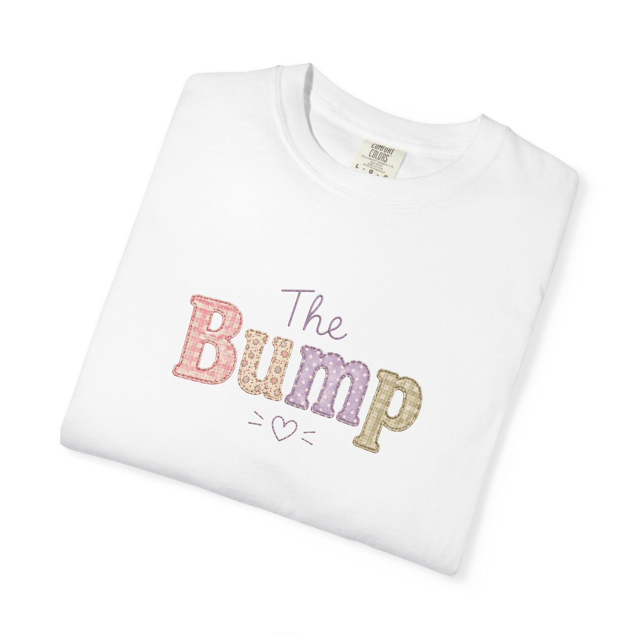 Maternity T-Shirt — 'The Bump' Pastel Vintage Graphic Tee