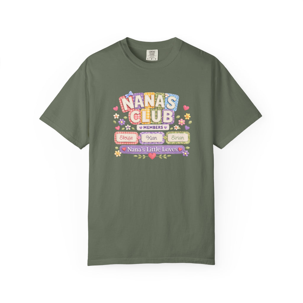 Nana's Club T-Shirt — 'Nana's Little Loves' Cute Floral Grandma Tee