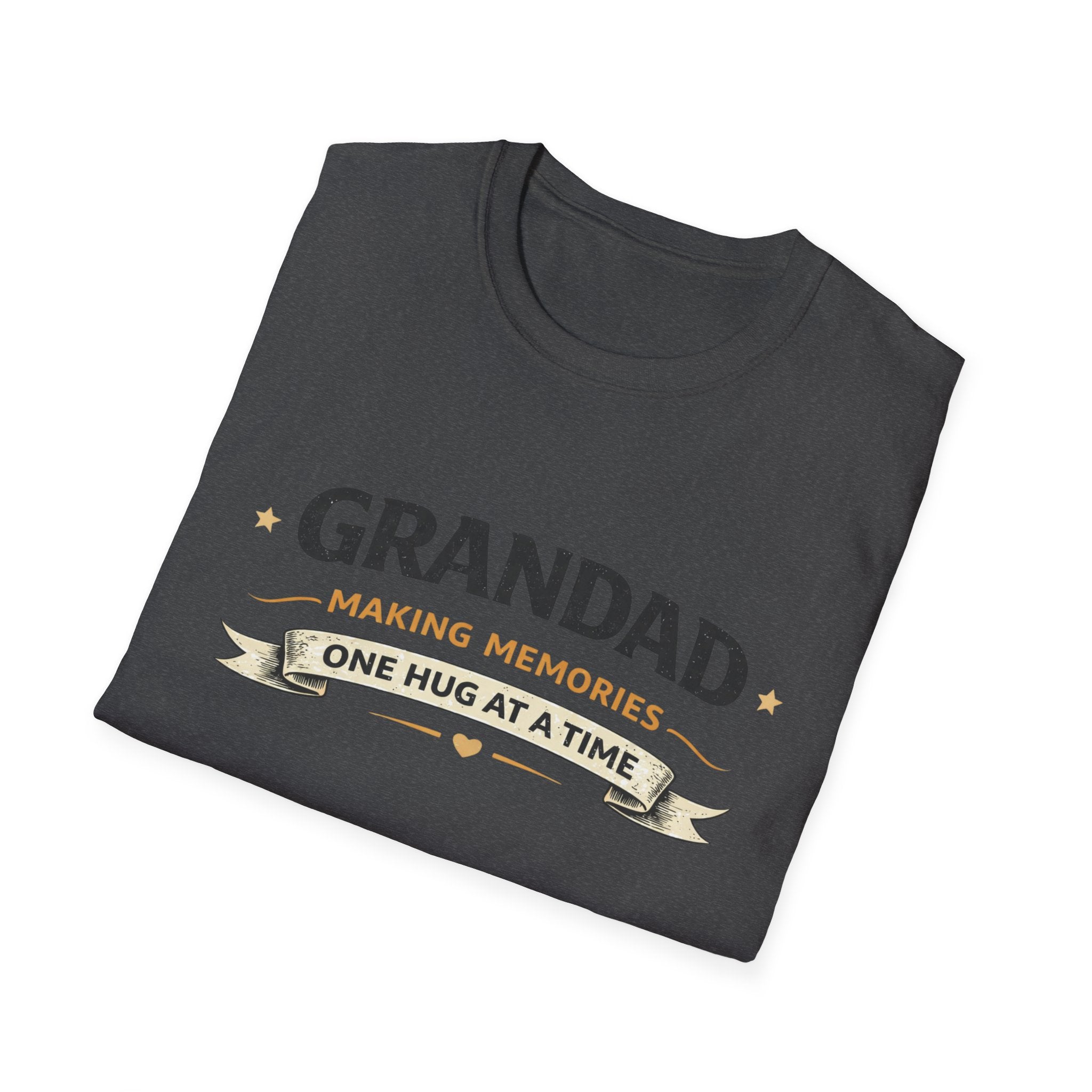 Grandad T-Shirt - "Making Memories One Hug at a Time" Grandpa Gift Tee