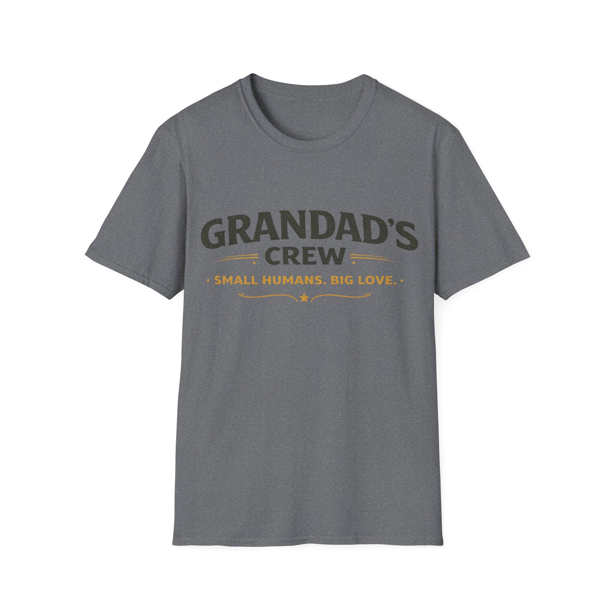 Granddad's Crew T-Shirt — "Small Humans, Big Love" Grandpa Gift