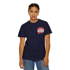 T-Shirt — "Hello Mummy" Retro Name-Tag Graphic