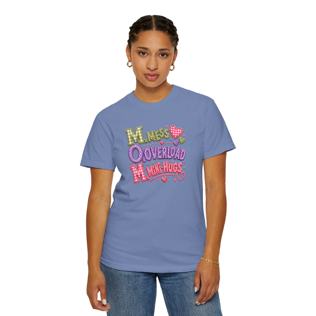 T‑Shirt — "Moms Overload Mini-Hugs" Cute Colorful Graphic Tee