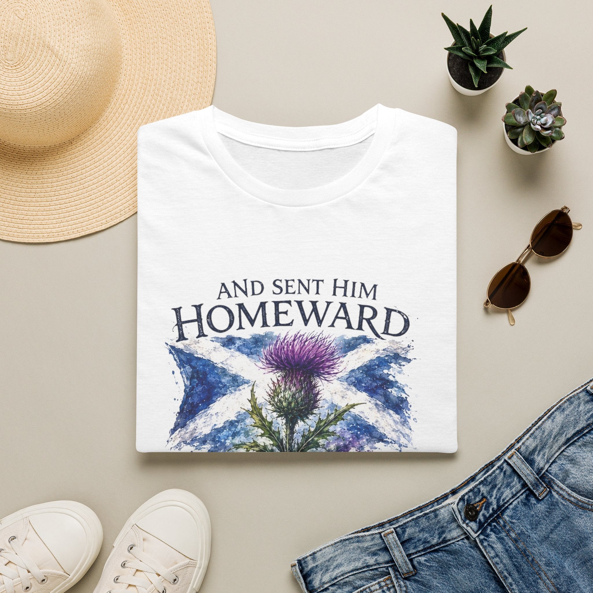 And Sent Him Homeward Scotland Flag Tee