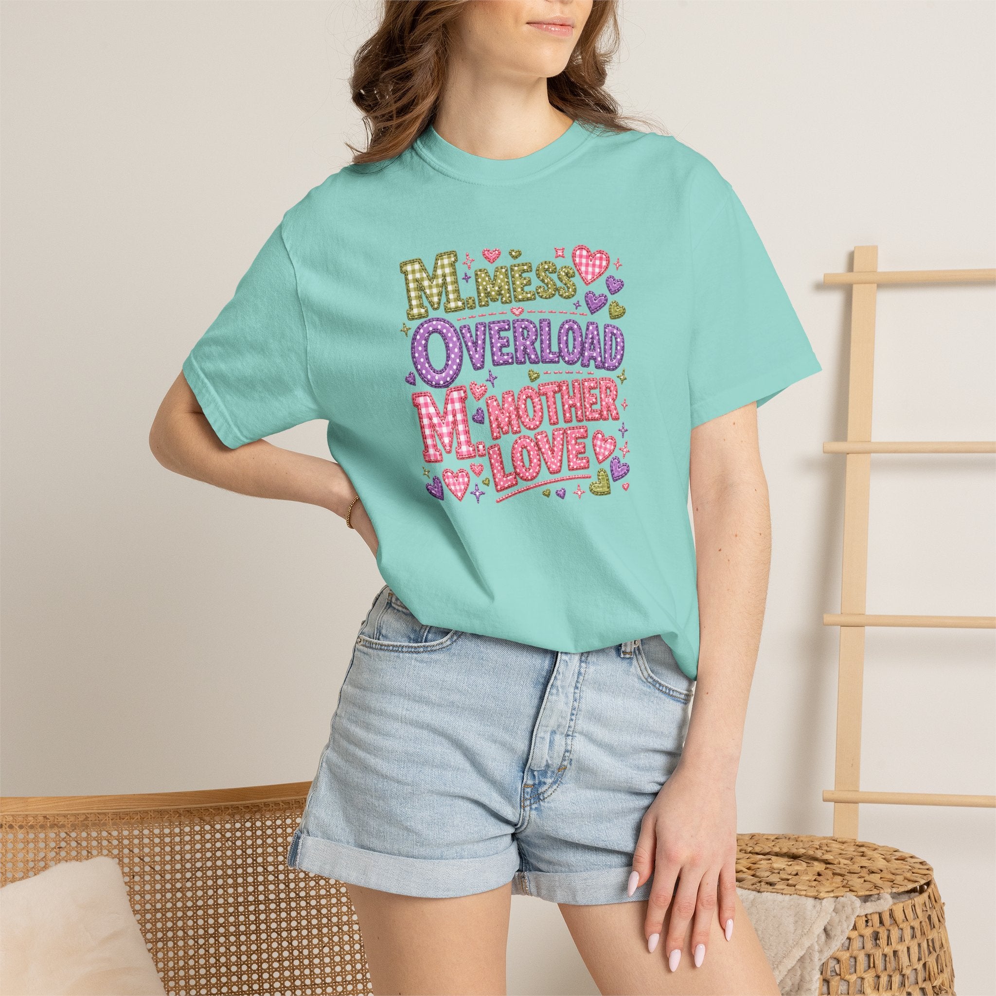 Mom Overload T-Shirt — Cute 'Mess Overload Mother Love' Mother's Day Tee