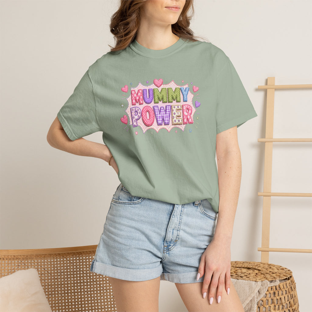 Mummy Power T-Shirt — Cute Pink Heart Mother's Day Tee