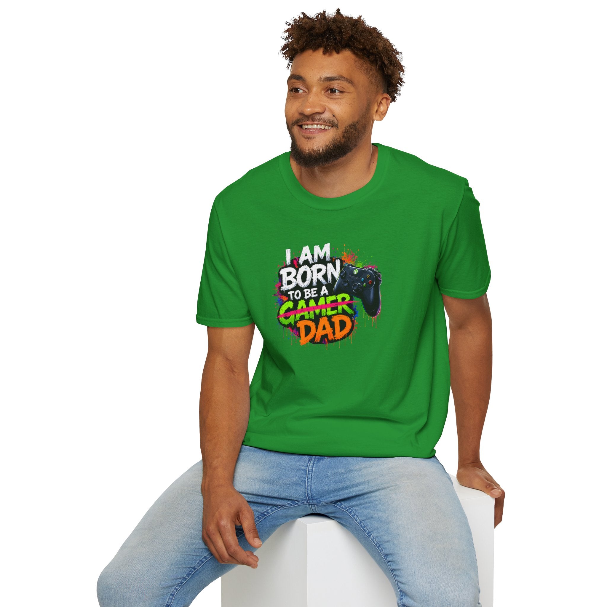 "I Am Born To Be A Gamer Dad" T‑Shirt
