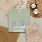 Grandma Kisses Mend Everything T-Shirt — Soft Pastel Mother's Day Gift