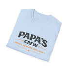 Papa's Crew T-Shirt — "Small Humans, Big Love" Grandpa Gift