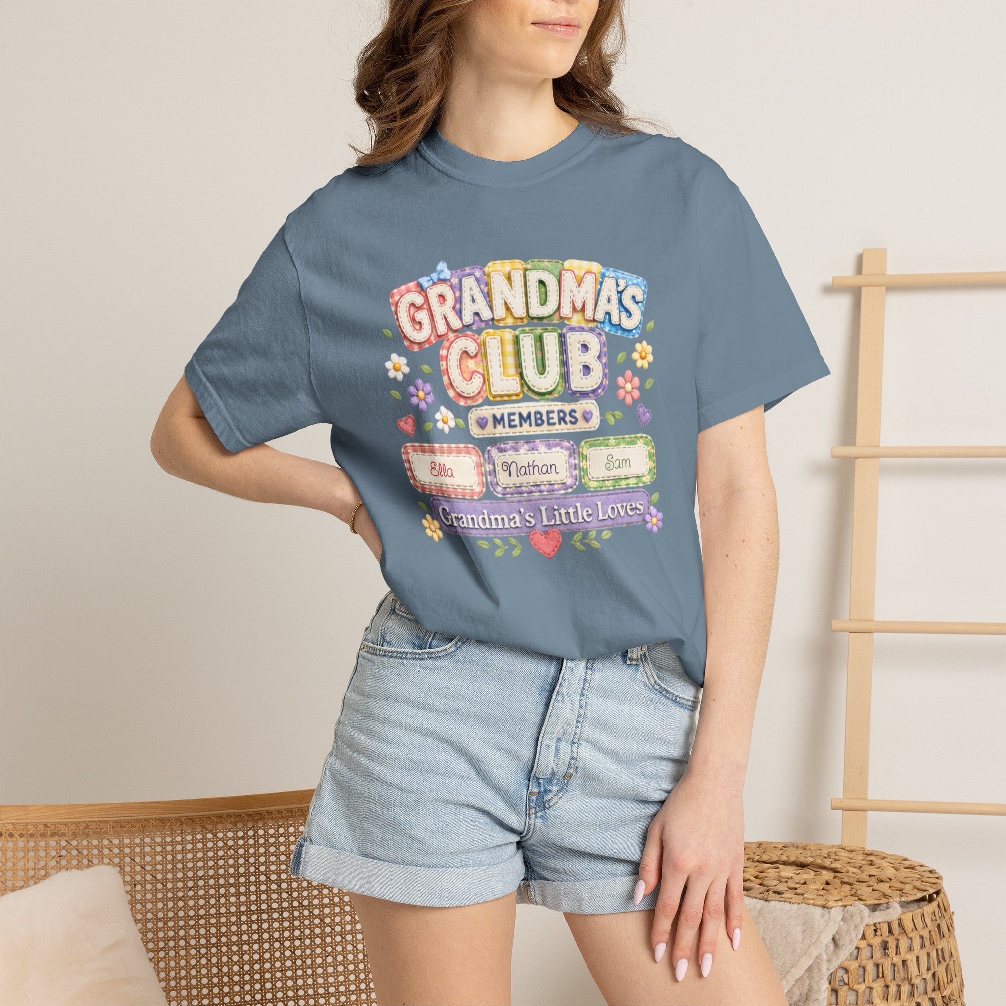 Grandmas Club T-Shirt — Grandma’s Little Loves Graphic Tee