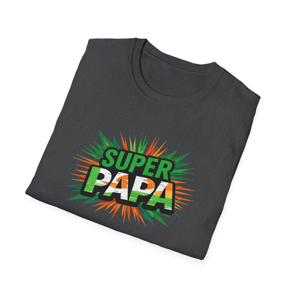 Super Papa Ireland Flag/Irish themed T-Shirt – Comic-Style Father’s Day Tee