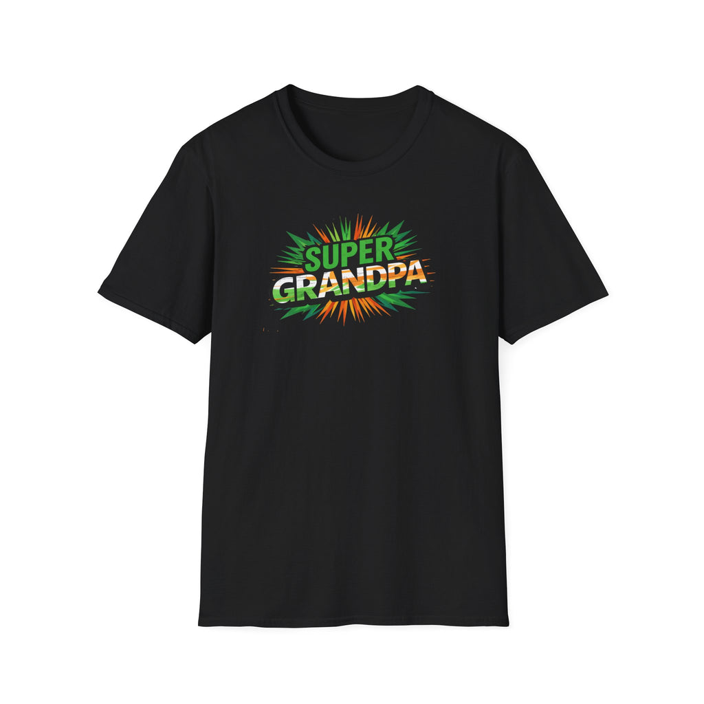 Super Grandpa Ireland Flag/Irish themed T-Shirt — Retro Comic Father's Day Gift