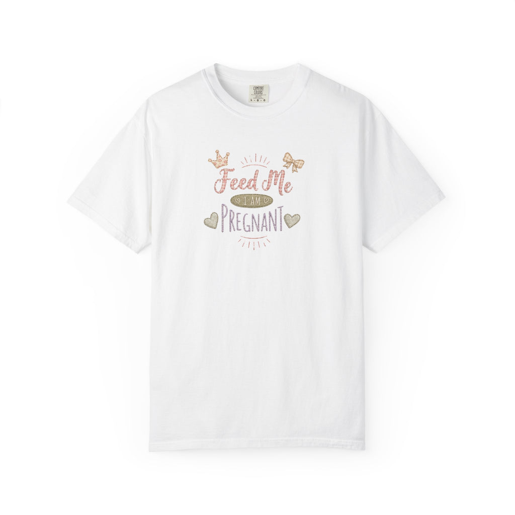 Pregnant 'Feed Me' Tee — Maternity Pregnancy Humor T-Shirt