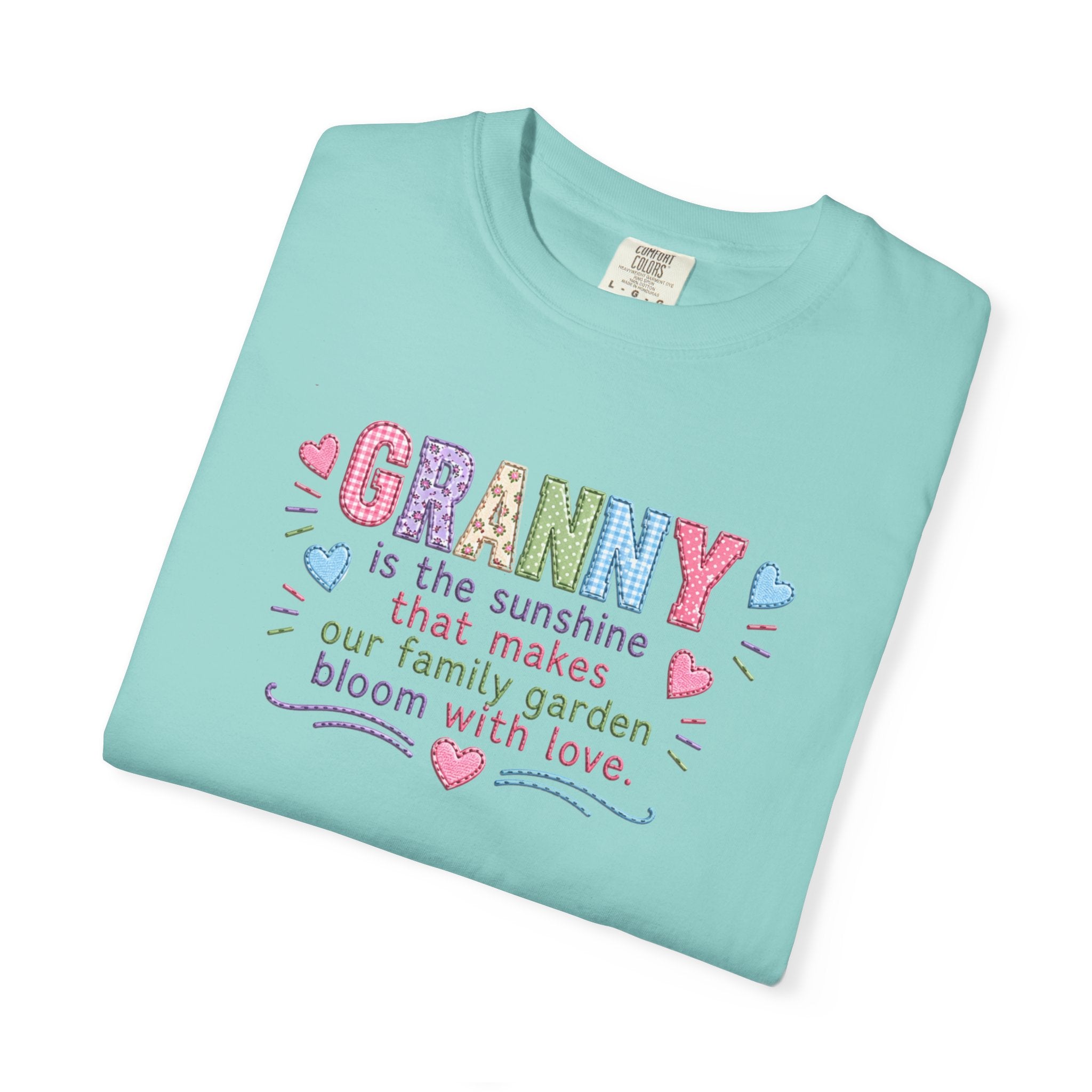Granny Floral Tee — "Granny is the sunshine that makes our family garden bloom with love"
