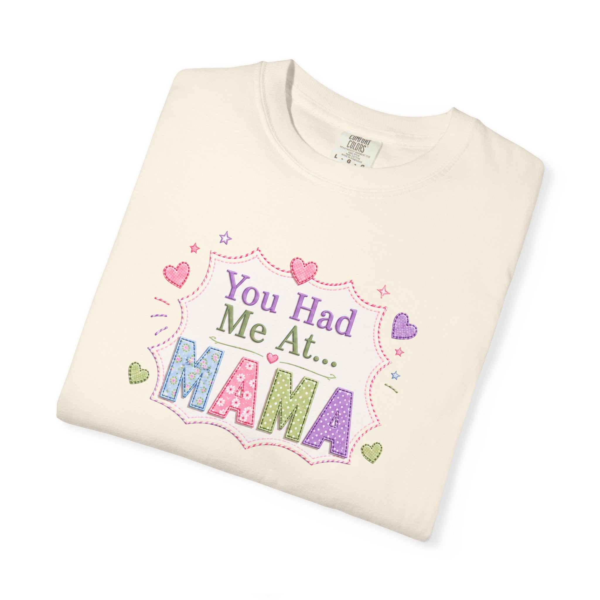 You Had Me At Mama T-Shirt — Cute Pastel Mom Graphic Tee for Mother's Day