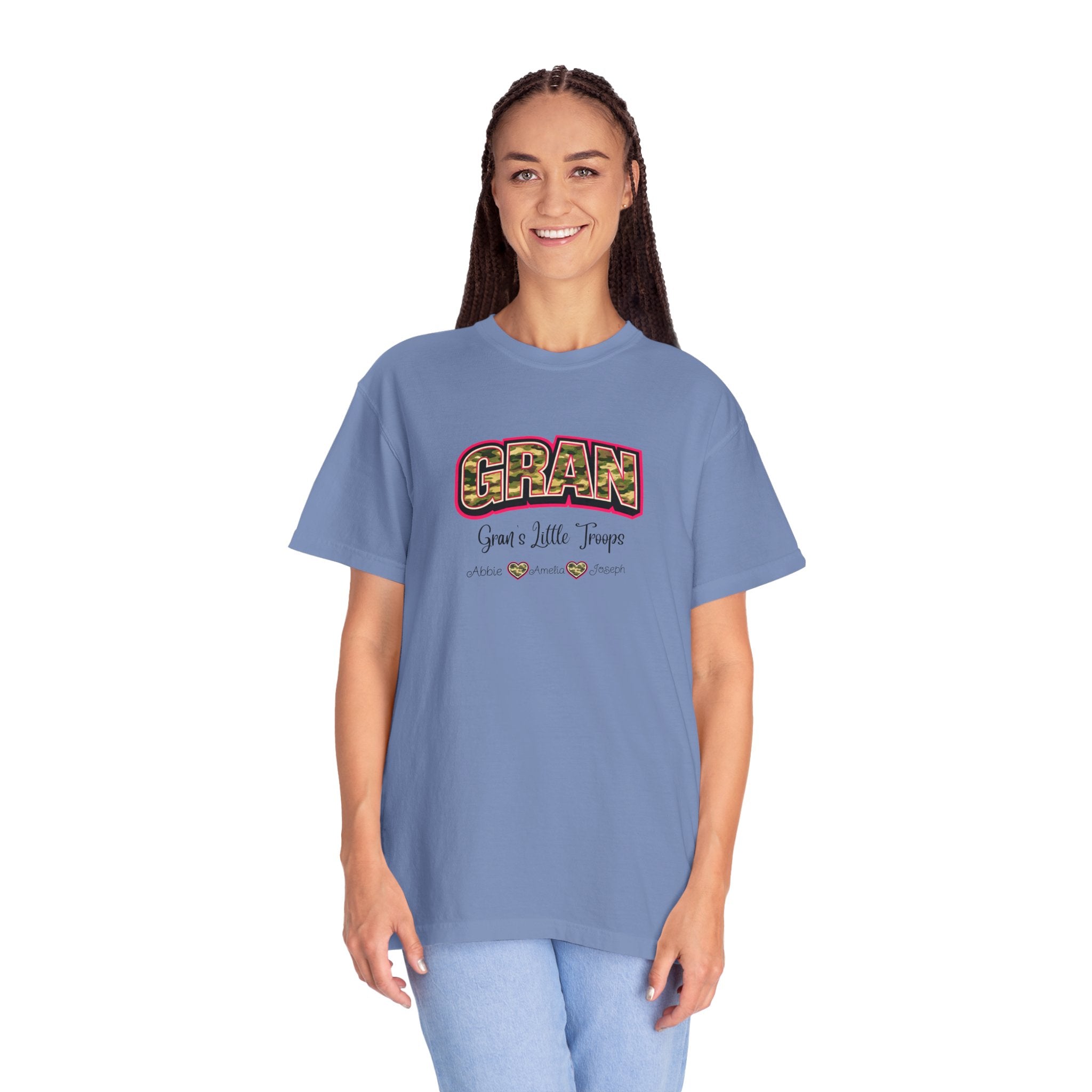 Gran Grandma T-Shirt — "Gran: Good a Little Trouble" Vintage Floral Tee
