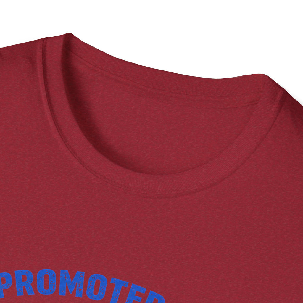 Promoted to Dad T-Shirt — New Dad Announcement Gift