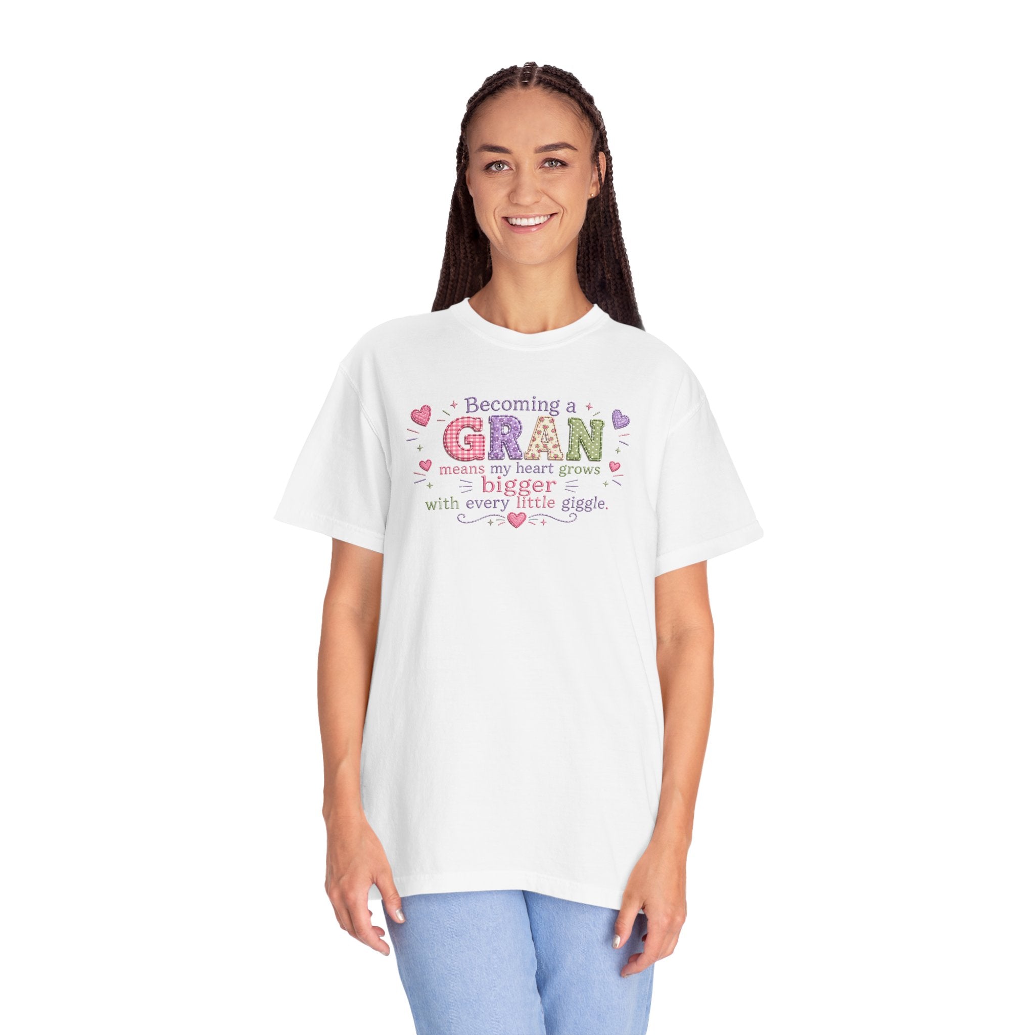 Heartfelt Gran T-Shirt - Becoming a Gran Means My Heart Grows Bigger