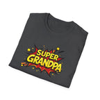 Super Grandpa T-Shirt – Comic Book Retro Graphic Tee for Grandfathers