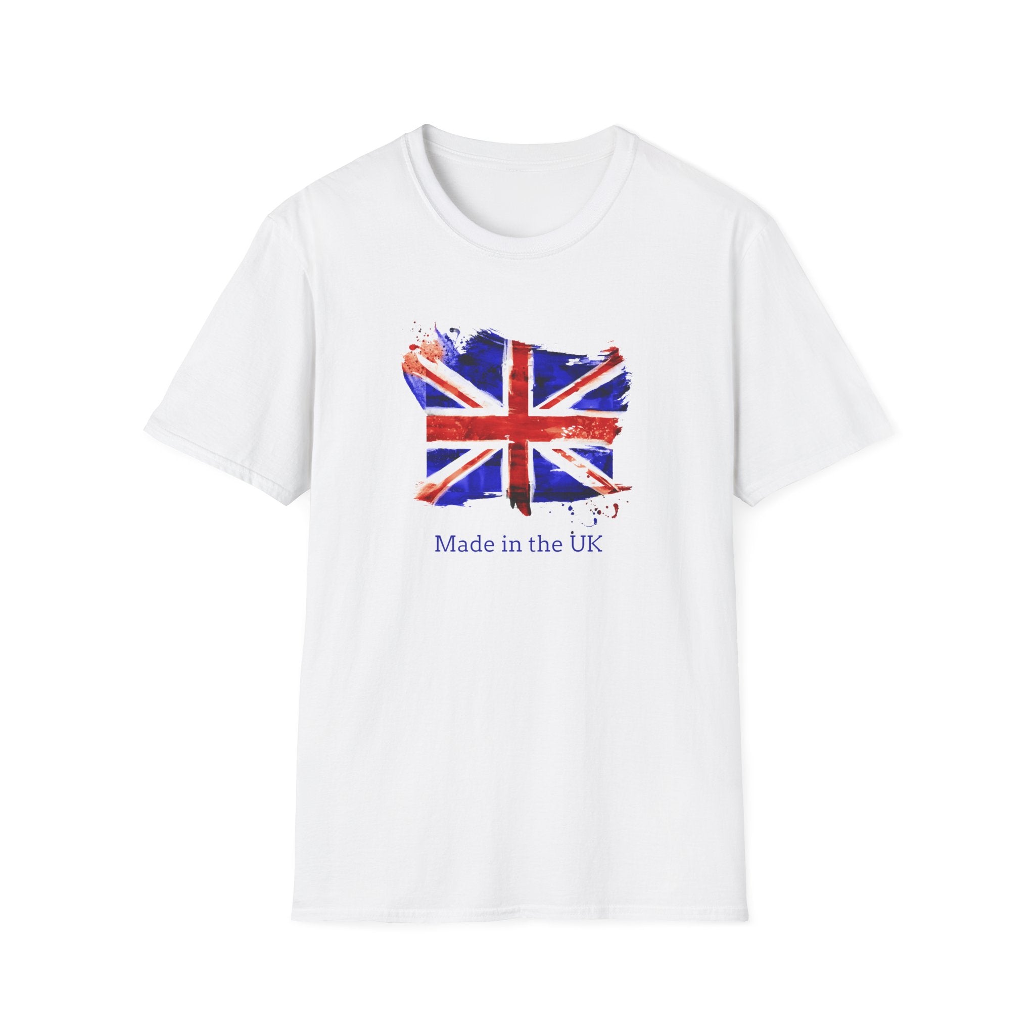 British Flag Watercolor T-Shirt – "Made in the UK" Pride Tee