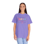 Becoming a Nana T-Shirt — "Becoming a Nana means my heart grows bigger with every little giggle" Cute Grandma Gift