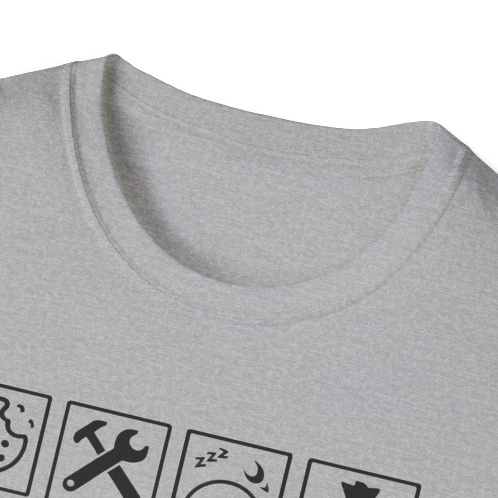Papa Warning T-Shirt — Funny Grandpa Gift, 'Spoils Grandkids & Hands Out Biscuits' Tee