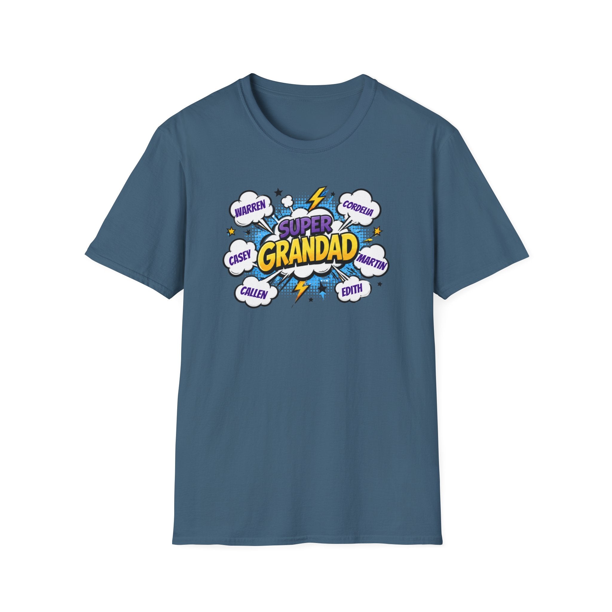 Super Grandad Comic-Style T‑Shirt — "Super Grandad" Graphic Tee, Father's Day & Grandparents Gift