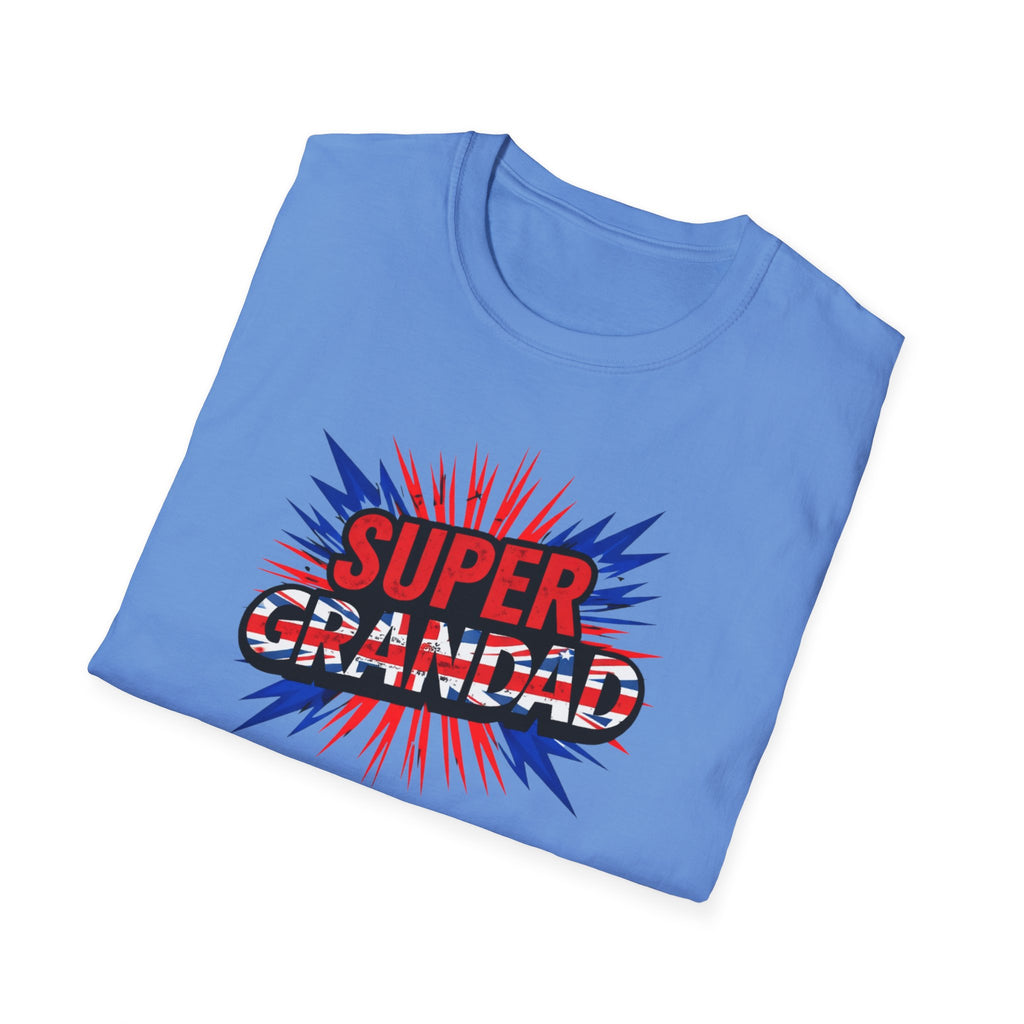 Super Grandad Union Jack/England themed Comic-Style T-Shirt