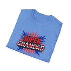 Super Grandad Union Jack/England themed Comic-Style T-Shirt