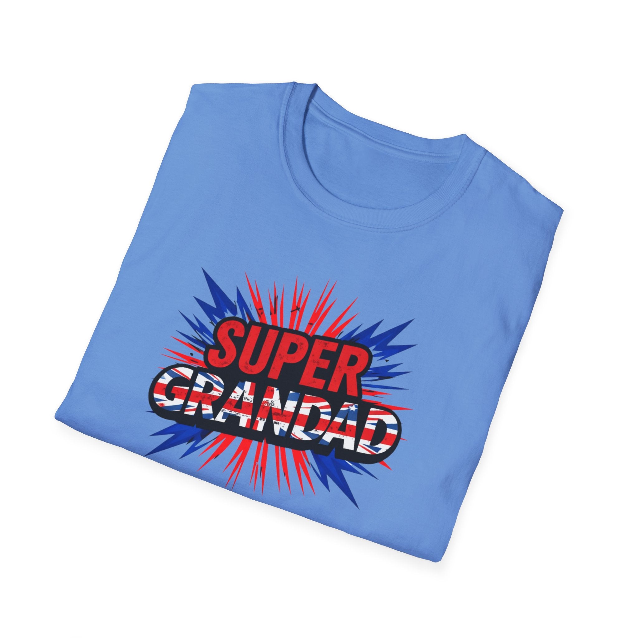 Super Grandad Union Jack/England themed Comic-Style T-Shirt