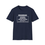 Grandad Warning T-Shirt – "Unlimited Biscuit Access" Funny Grandpa Gift