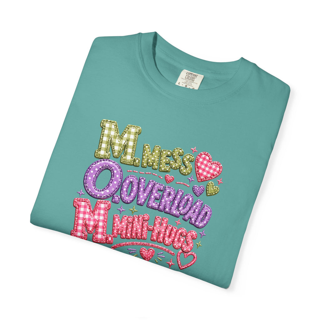 T‑Shirt — "Moms Overload Mini-Hugs" Cute Colorful Graphic Tee