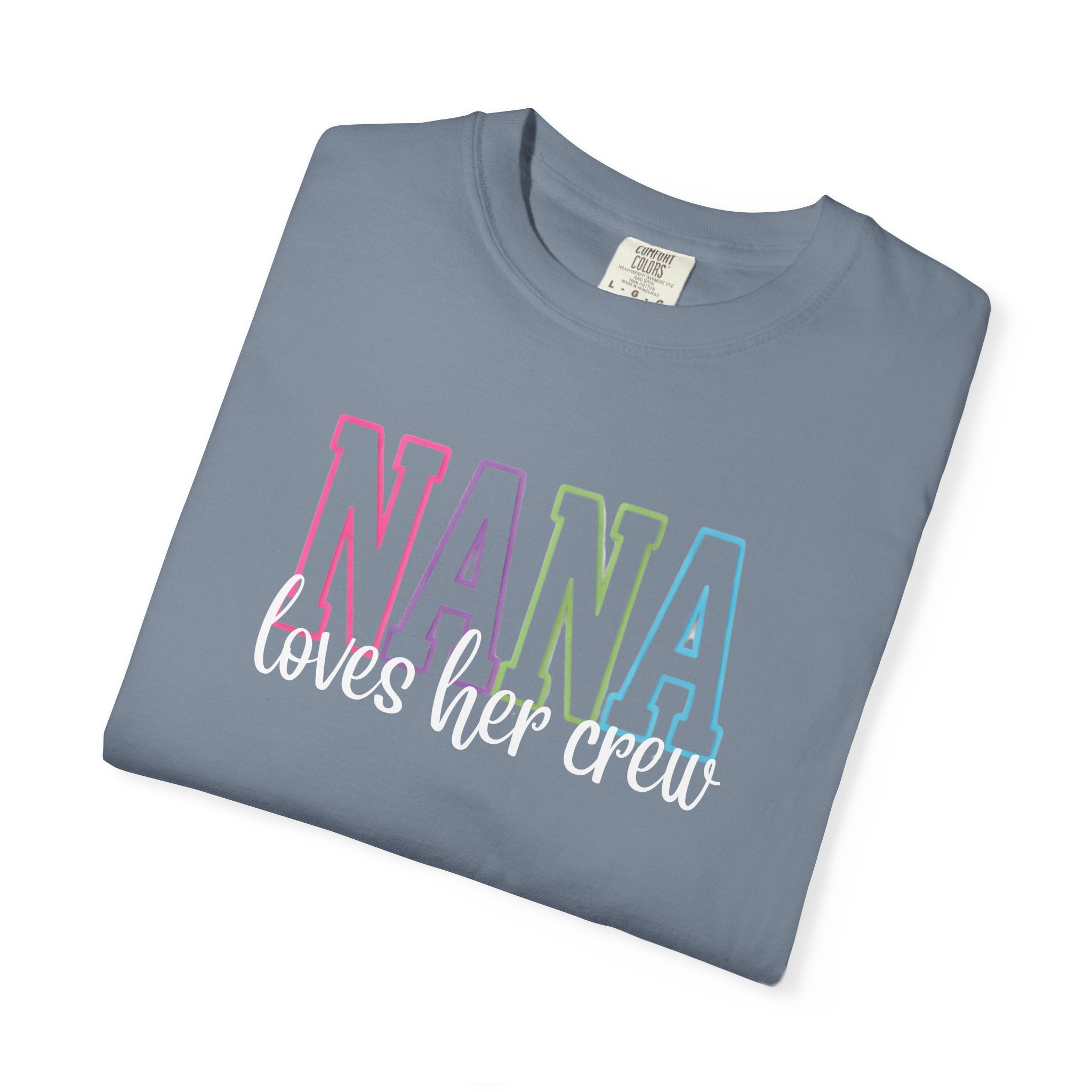 NANA loves her crew T-Shirt — Grandma Matching Family Tee
