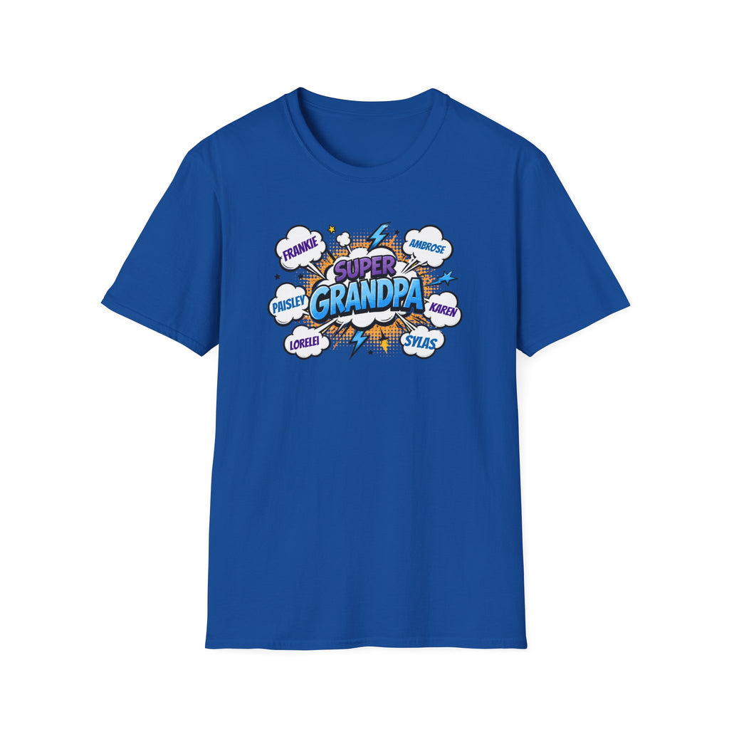 Super Grandpa Comic T-Shirt — "Super Grandpa" Funny Gift for Grandfathers