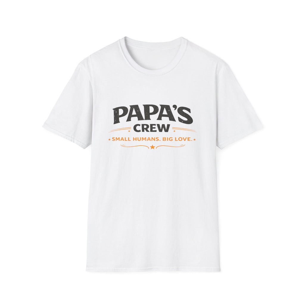 Papa's Crew T-Shirt — "Small Humans, Big Love" Grandpa Gift