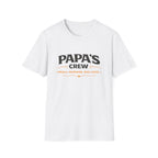 Papa's Crew T-Shirt — "Small Humans, Big Love" Grandpa Gift