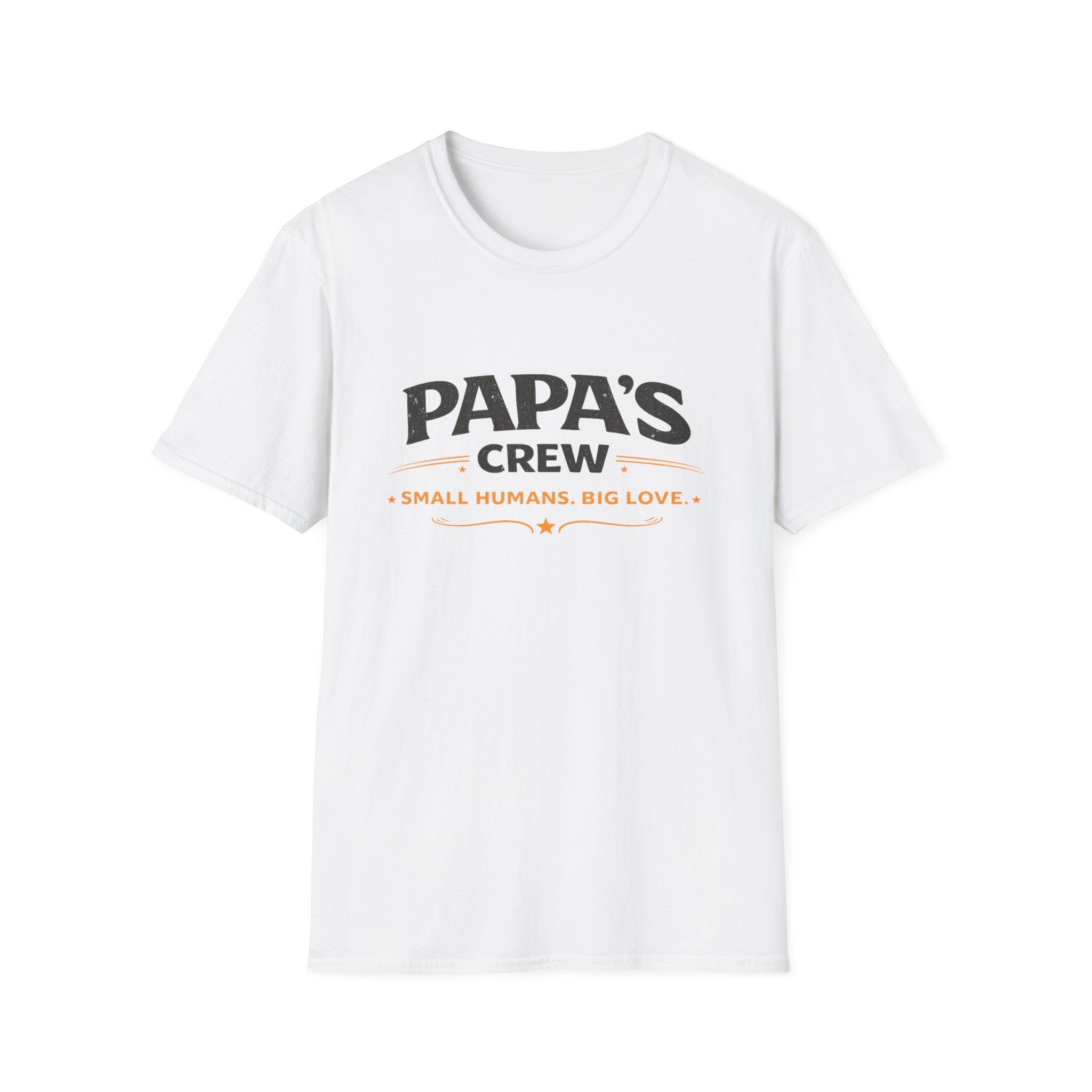 Papa's Crew T-Shirt — "Small Humans, Big Love" Grandpa Gift
