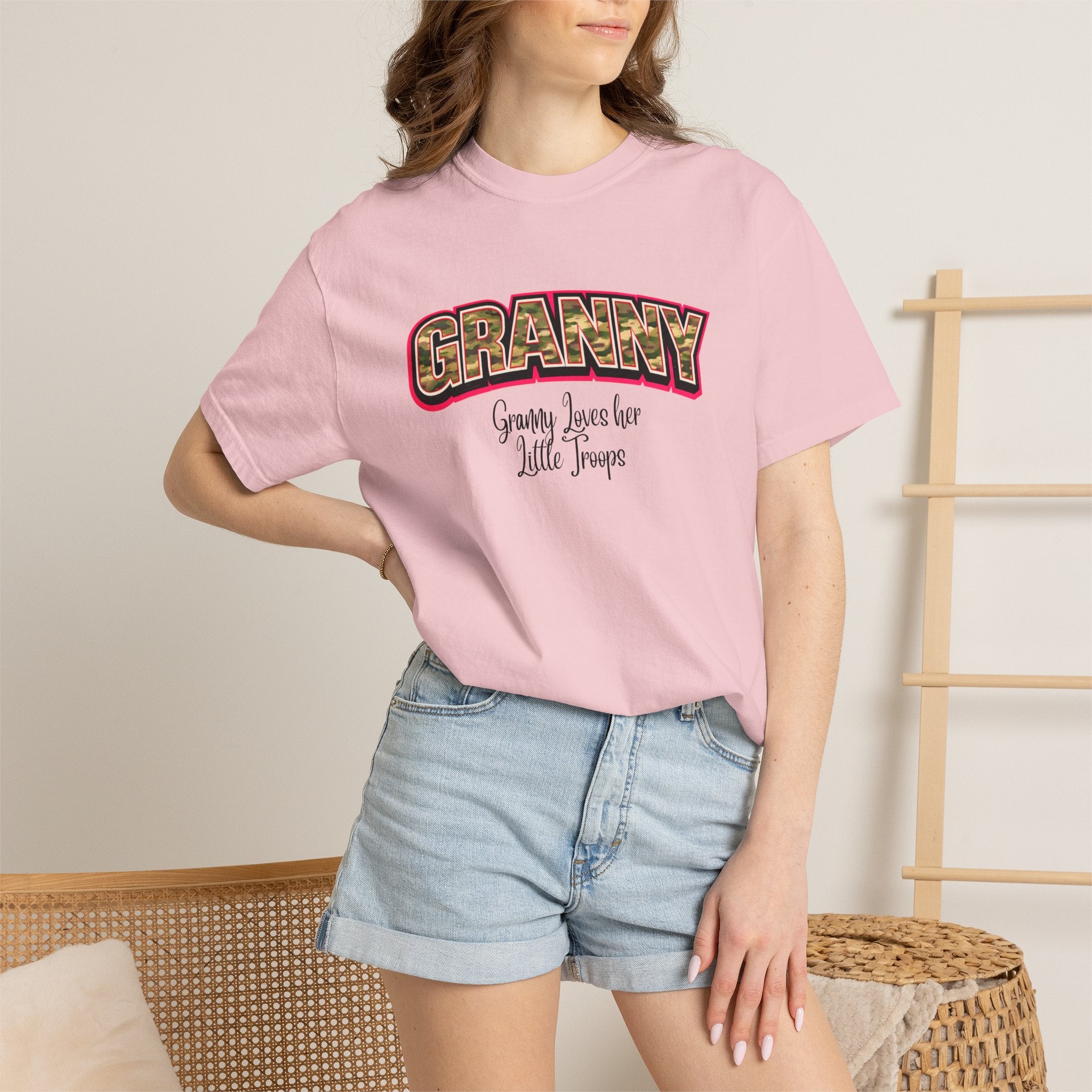 Granny "Granny Loves Her Little Troops" Graphic T-Shirt