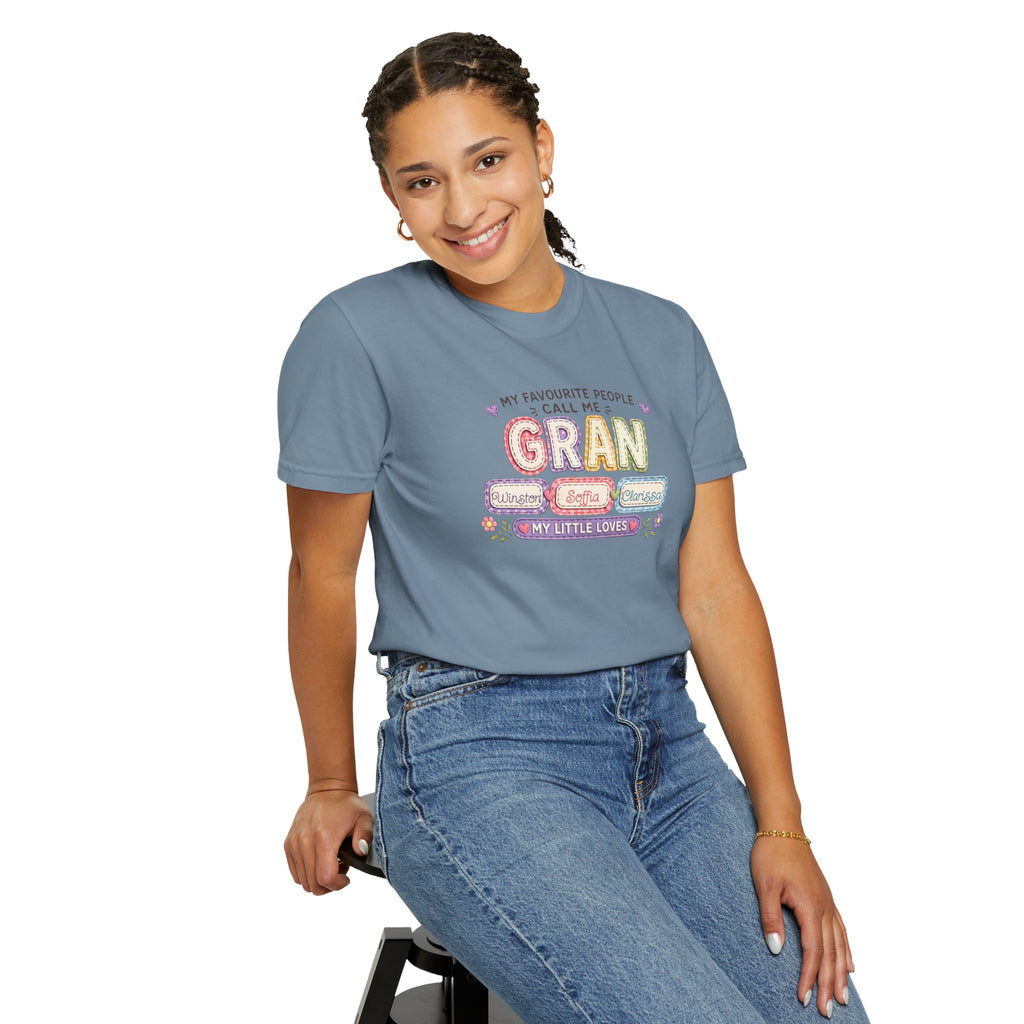 Gran Grandma T-Shirt – "My Favourite People Call Me Gran" Floral Gift Tee
