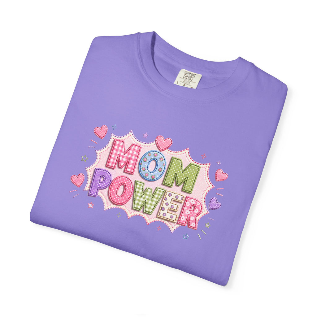 Mom Power T-Shirt — Cute Pastel Heart Mother's Day Tee