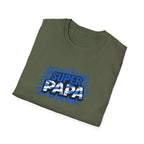 Super Papa Scotland Flag/Scottish themed T-Shirt – Comic Style Father’s Day Gift